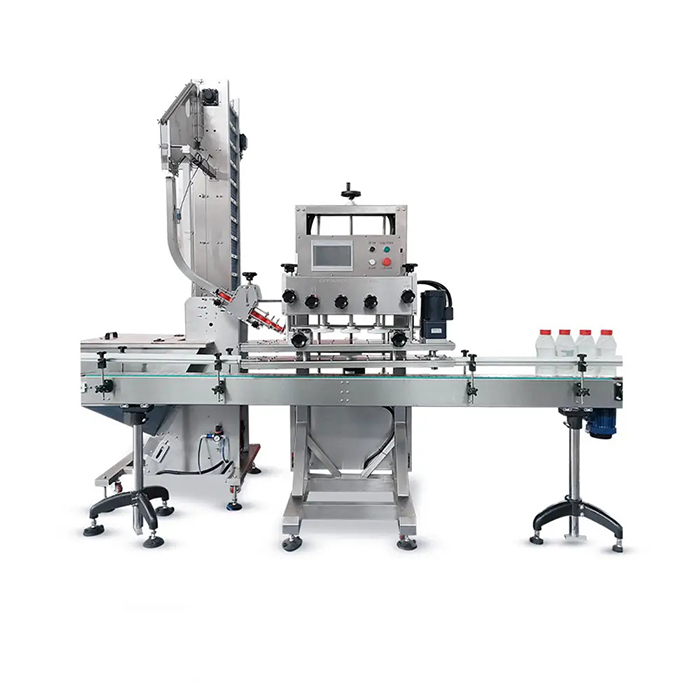 د اتوماتیک لوړ سرعت پلاستيک سکرو اوبو بوتل کیپ ماشین